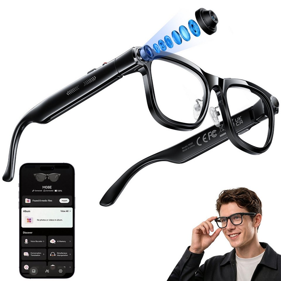 Photography Lighting Spotlight - Occhiali Smart AI con Traduzione in