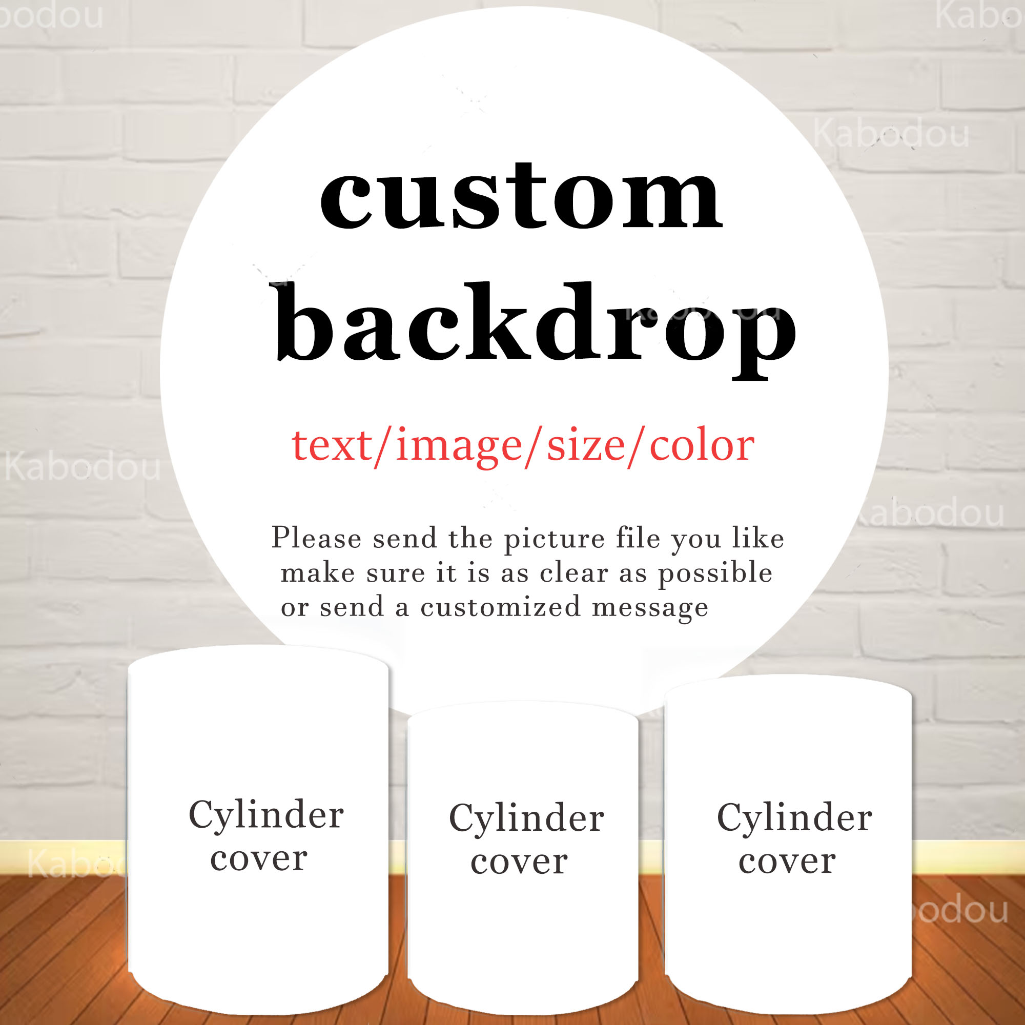Photography Lighting Backdrop - Copertura Cilindrica Personalizzata per Sfondo Rotondo,