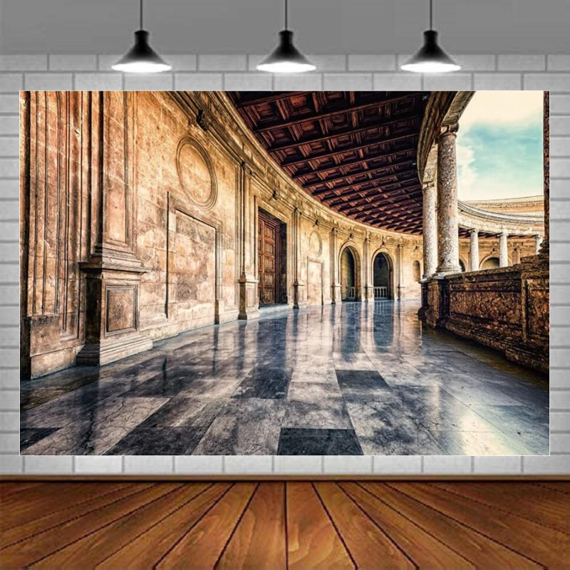 Vintage Photography Lighting - Sfondo fotografico architettonico medievale vintage Muro