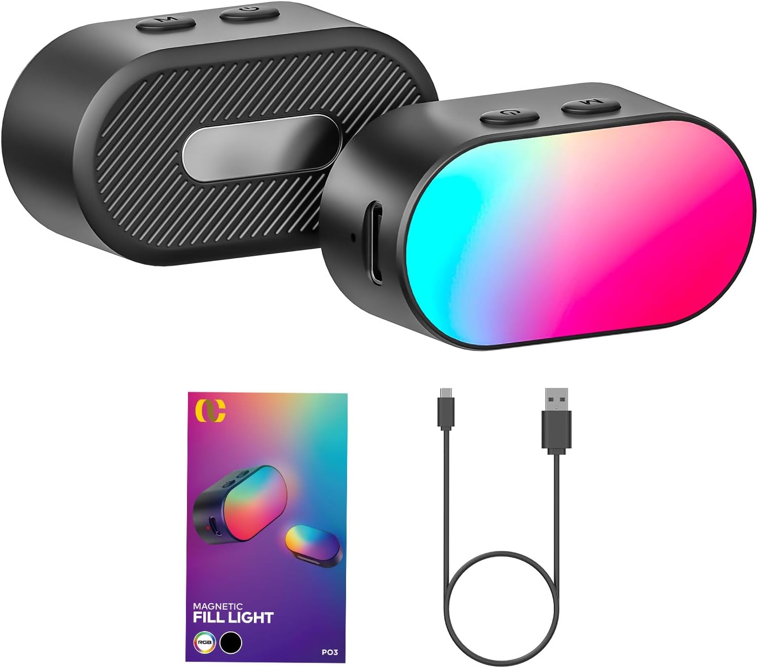 Photography Lighting Spotlight - AOCHUAN Mini RGB Luce di riempimento