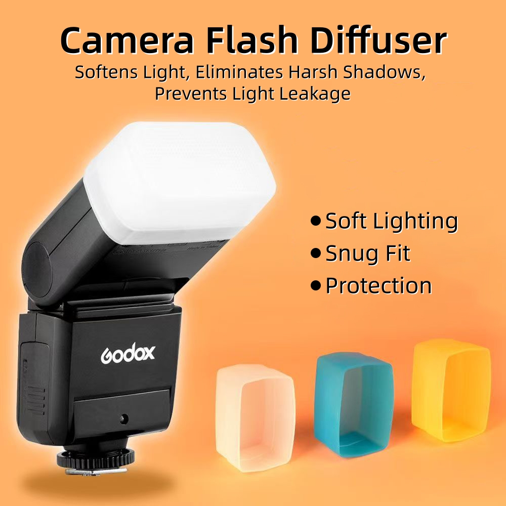 Photography Lighting Godox - Diffusore Flash per Fotocamera Softbox Bianco