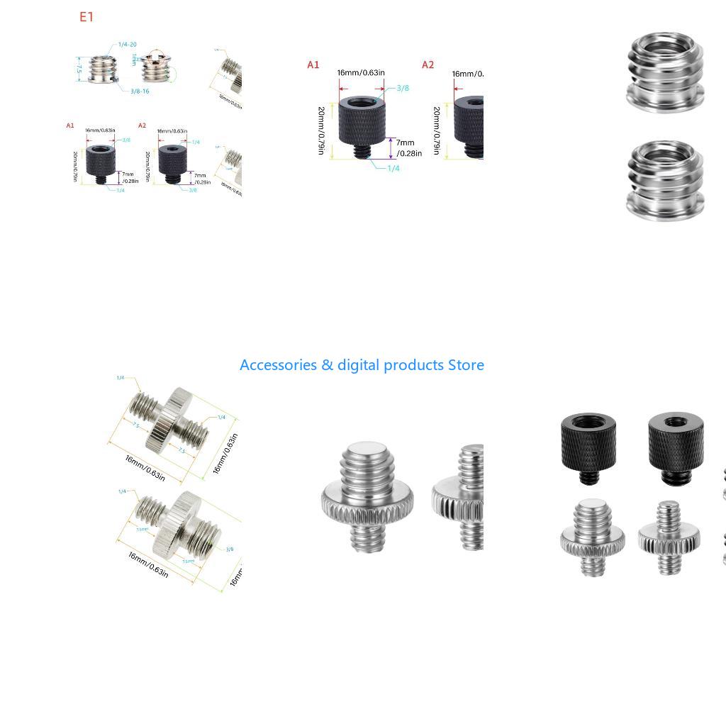 Photography Lighting Rig - 77JD Set adattatori a vite da