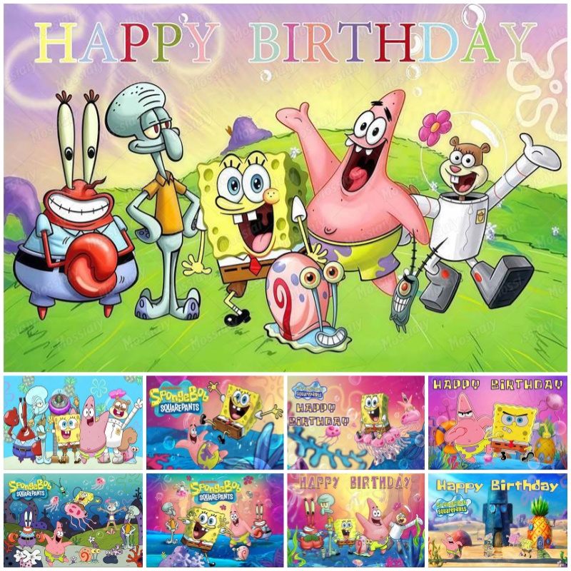 Photography Lighting Backdrop - Sfondo a Tema SpongeBob, Avventura Subacquea