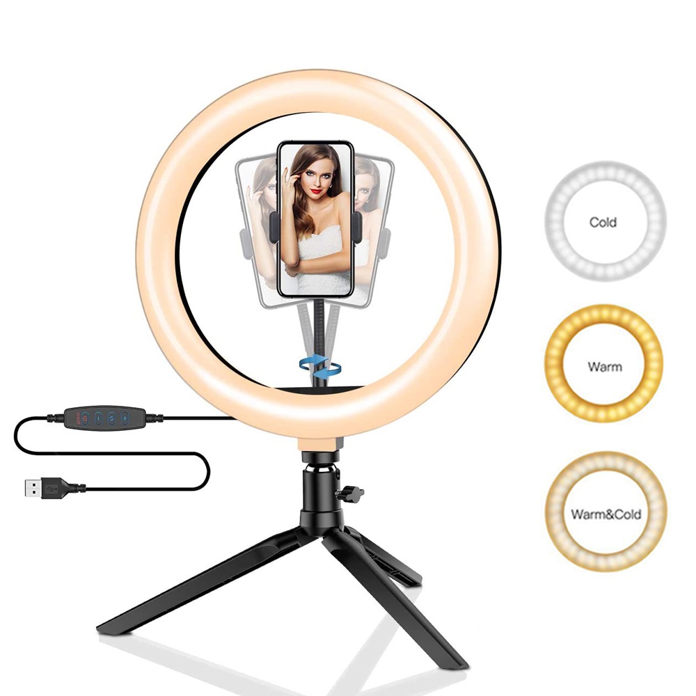Photography Lighting Spotlight - 26 centimetri 10 pollici Led Anello