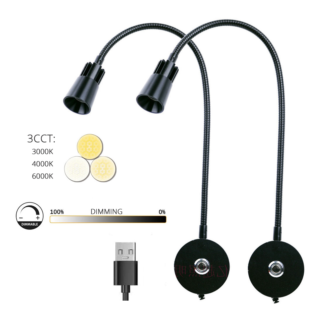 Photography Lighting Book - 2pcs 5V USB lampada da lettura