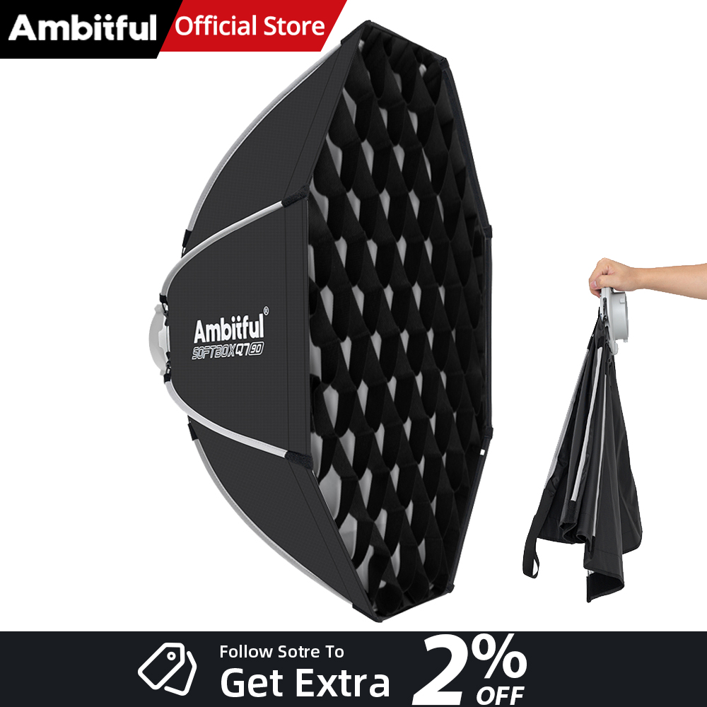 Photography Lighting Box - AMBITFUL Q7II 55/65/90cm Softbox Ottagonale con