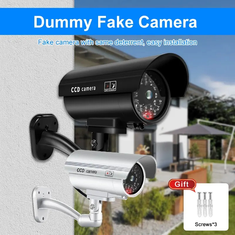Photography Lighting Effects - 1 telecamera di sicurezza fittizia impermeabile