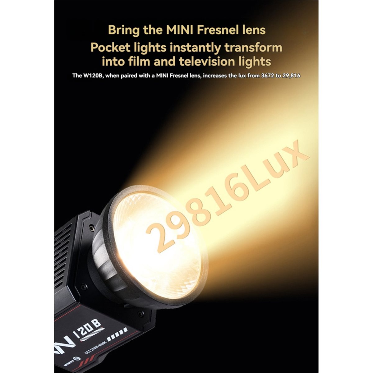 Fresnel Lens Attachment - A49T -80 Mini Lente Fresnel con
