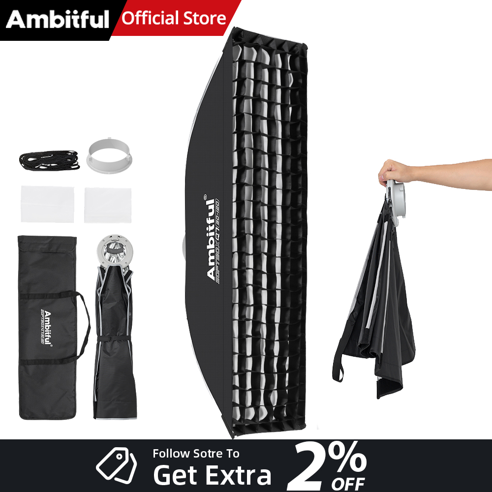 Photography Lighting Box - AMBITFUL Q7-II 30*120cm Softbox a Striscia
