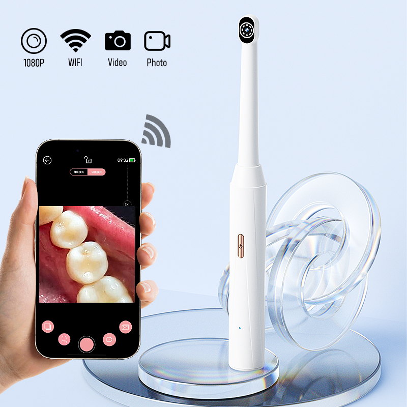 Photography Lighting Indoor - Telecamera Orale Wireless per iPhone/Android 1080P,