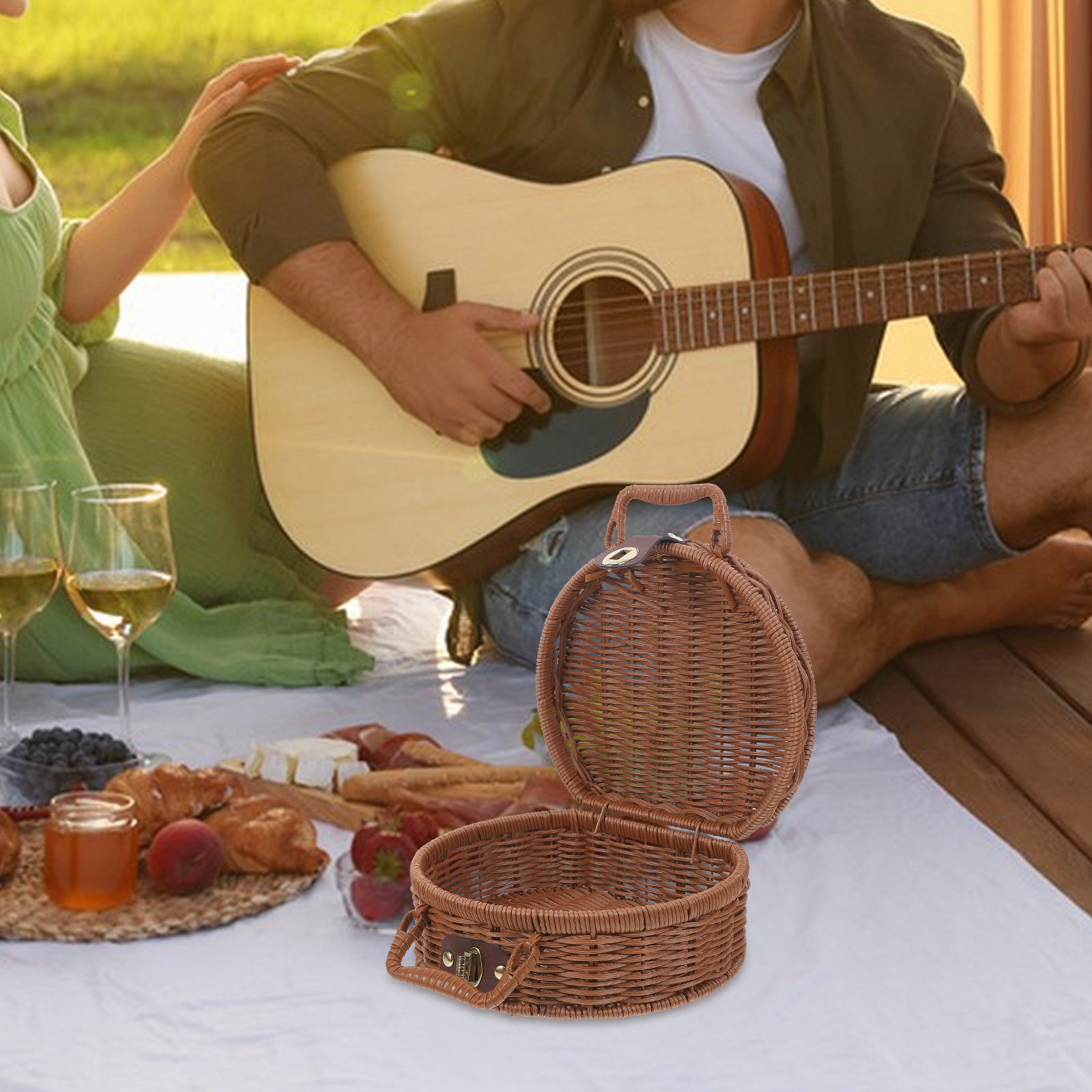 Cesto da picnic vintage azzurr - Vintage Photography Lighting recensione e prezzo