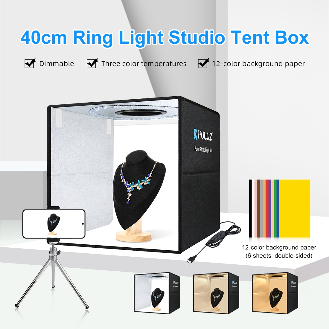PULUZ 40 cm pieghevole portati - Photography Lighting Box recensione e prezzo