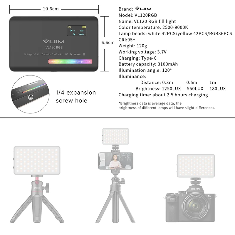 Nuova Luce RGB Tascabile 2026  - Photography Lighting Indoor recensione e prezzo