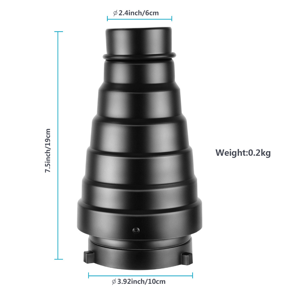 Neewer Kit Snoot conico medio  - Honeycomb Grid Filter recensione e prezzo
