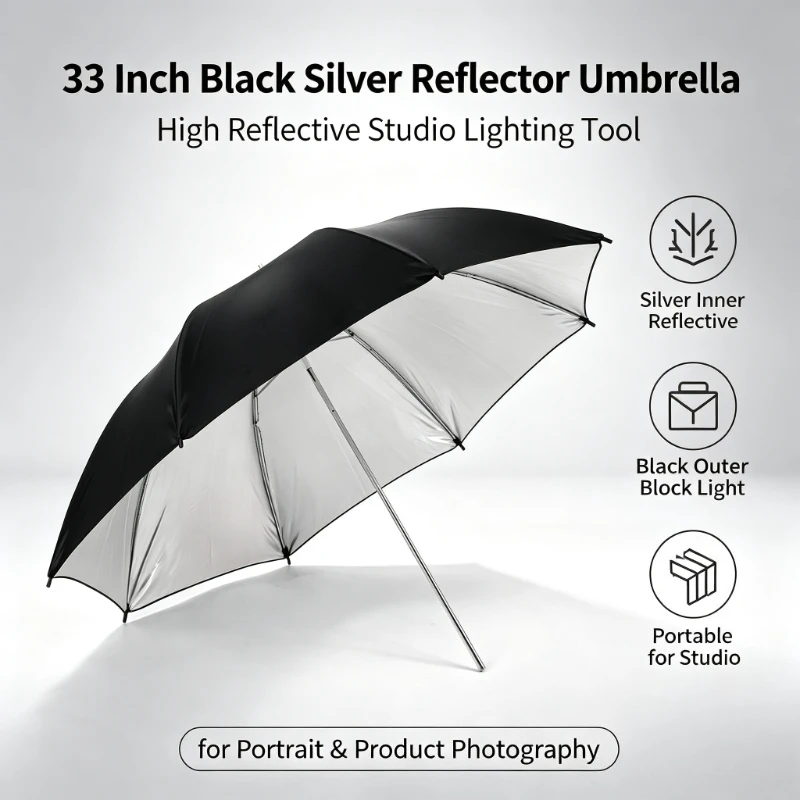 Ombrello Riflettente Nero Dure - Photography Lighting Umbrella recensione e prezzo