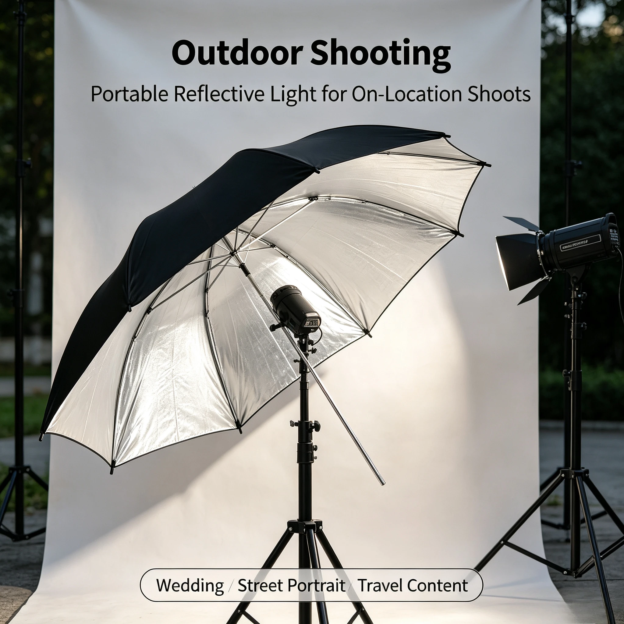 Ombrello Riflettente Nero Dure - Photography Lighting Umbrella recensione e prezzo