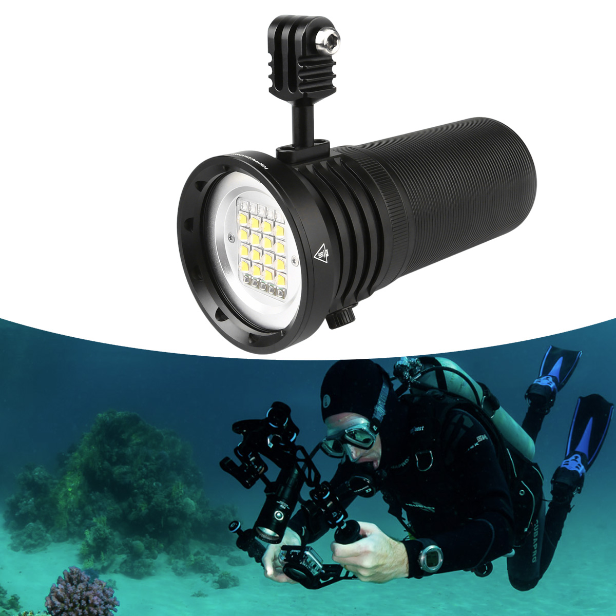 Torcia Subacquea LED Ricaricab - Photography Lighting Angles recensione e prezzo