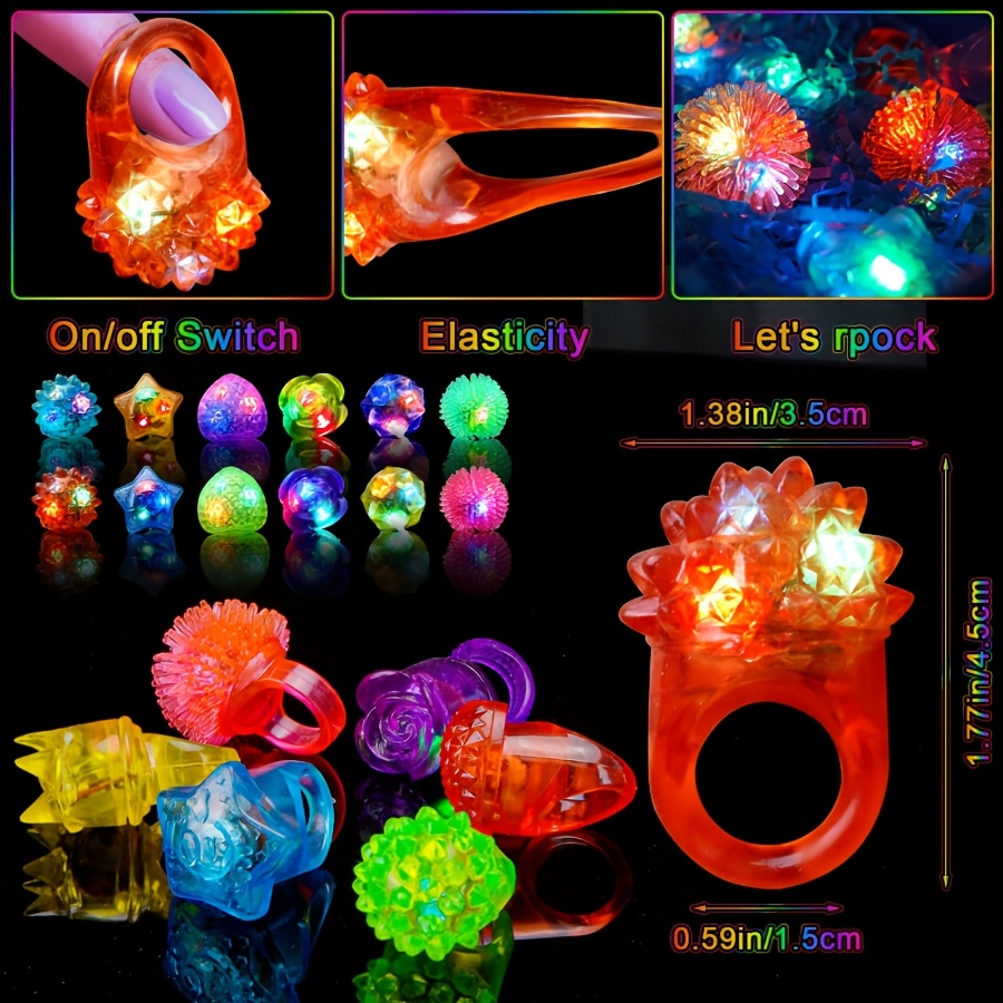10 pezzi di anelli luminosi a  - Led Ring Light 18 recensione e prezzo