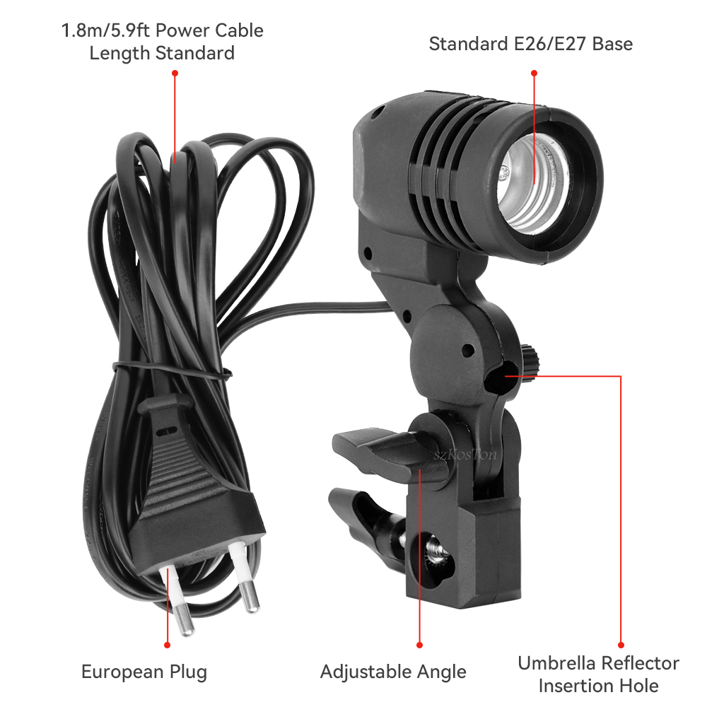Portalampada a testa singola P - Photography Lighting Umbrella recensione e prezzo