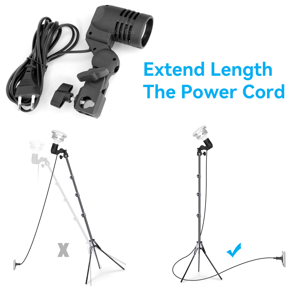 2PCS/1PC E27 Portalampada a te - Photography Lighting Umbrella recensione e prezzo