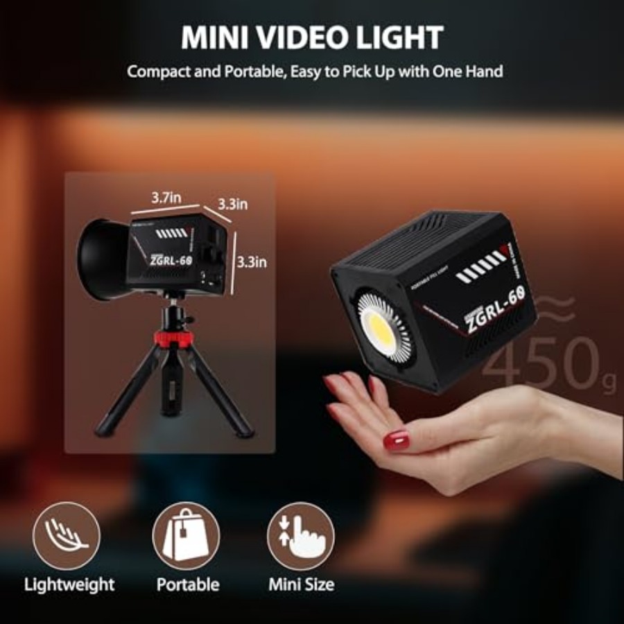 Luce video LED COB da 60W port - Photography Lighting Spotlight recensione e prezzo