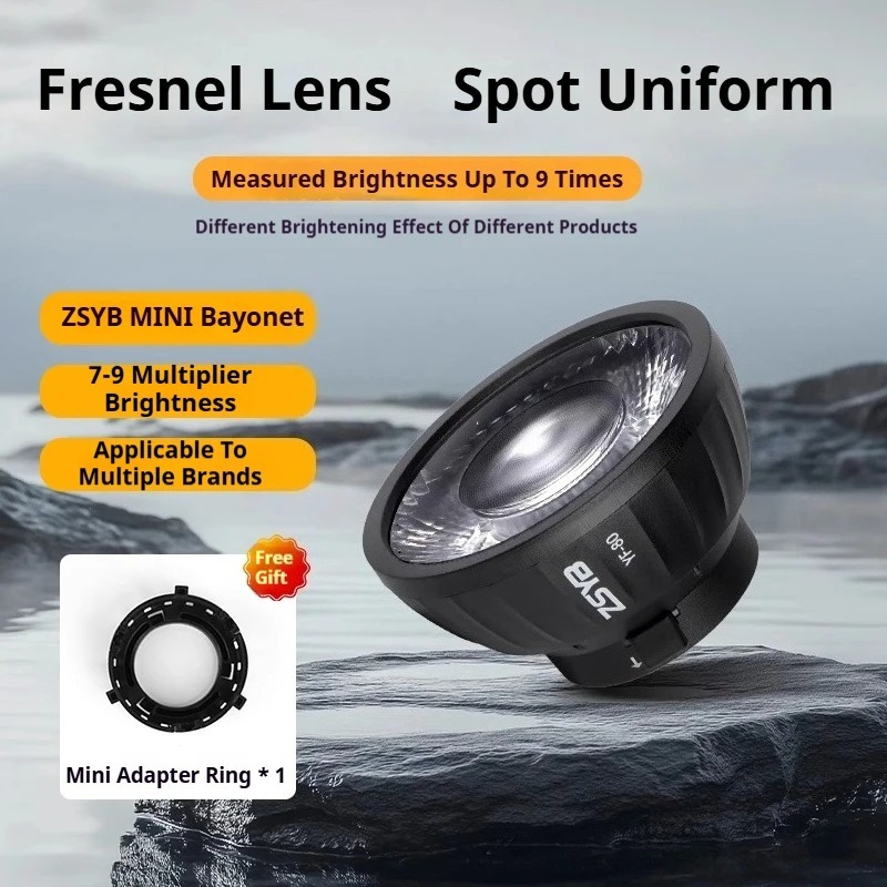Lente Fresnel ZSYB YF-80 con E - Fresnel Lens Attachment recensione e prezzo