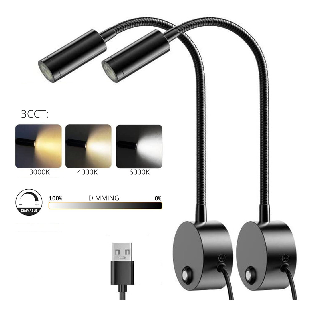 2pcs 5V USB lampada da lettura - Photography Lighting Book recensione e prezzo