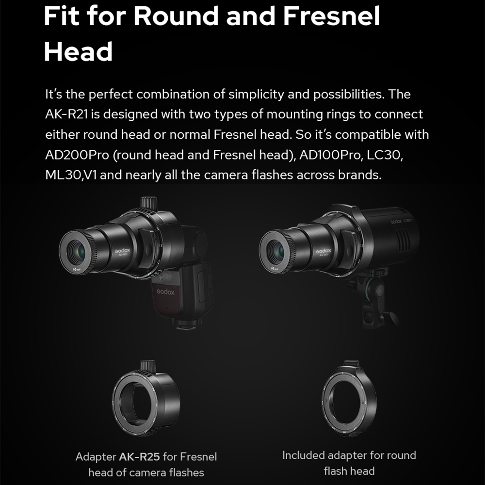 Godox AK-R21 Accessorio Attacc - Fresnel Lens Attachment recensione e prezzo