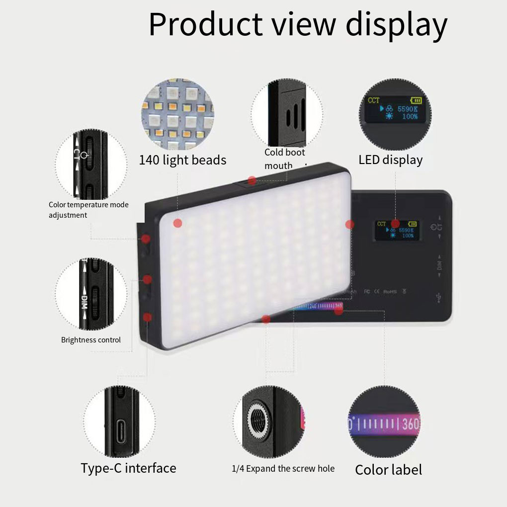 Modalità RGB Mini faretto Luce - Photography Lighting Spotlight recensione e prezzo